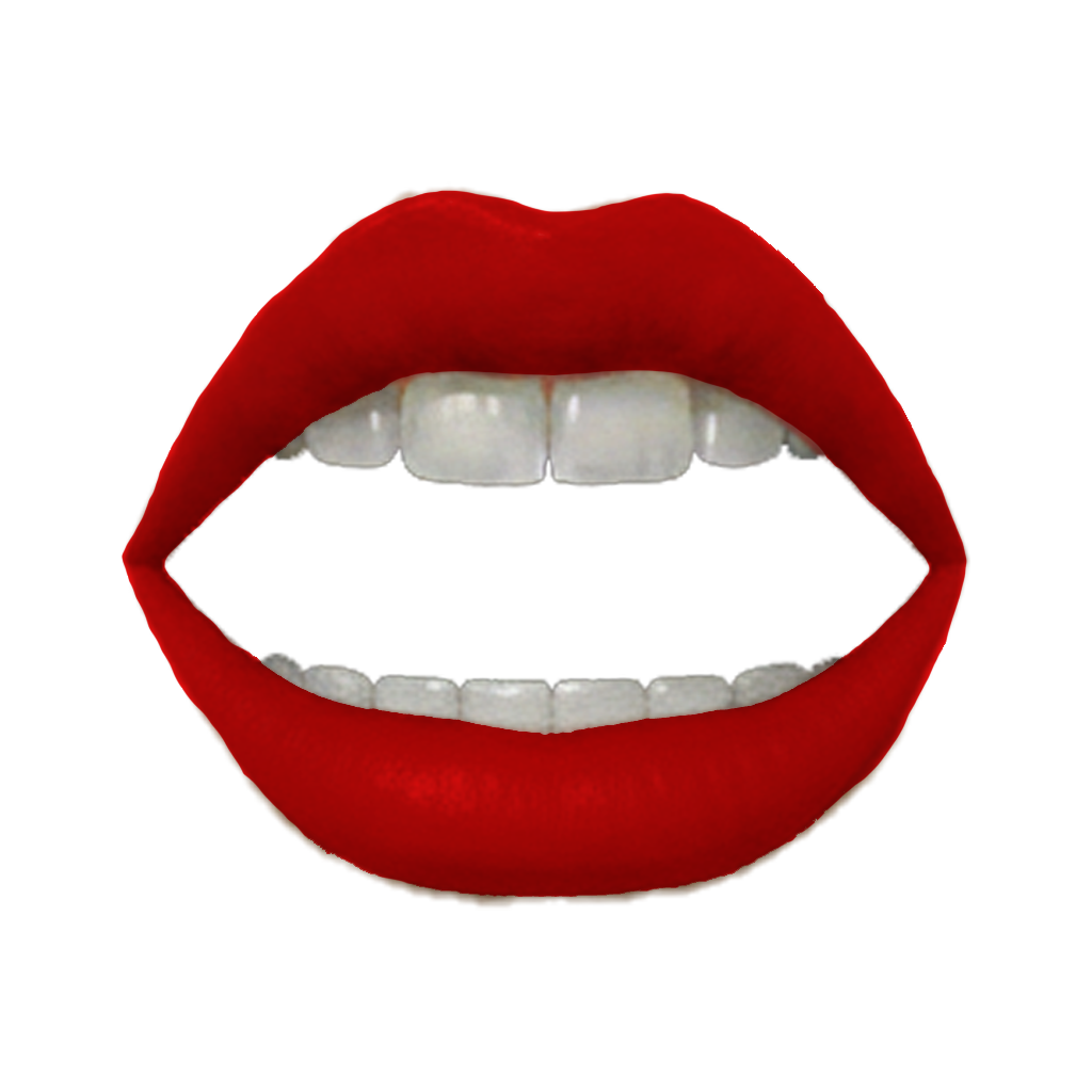 une bouche rouge ouverte