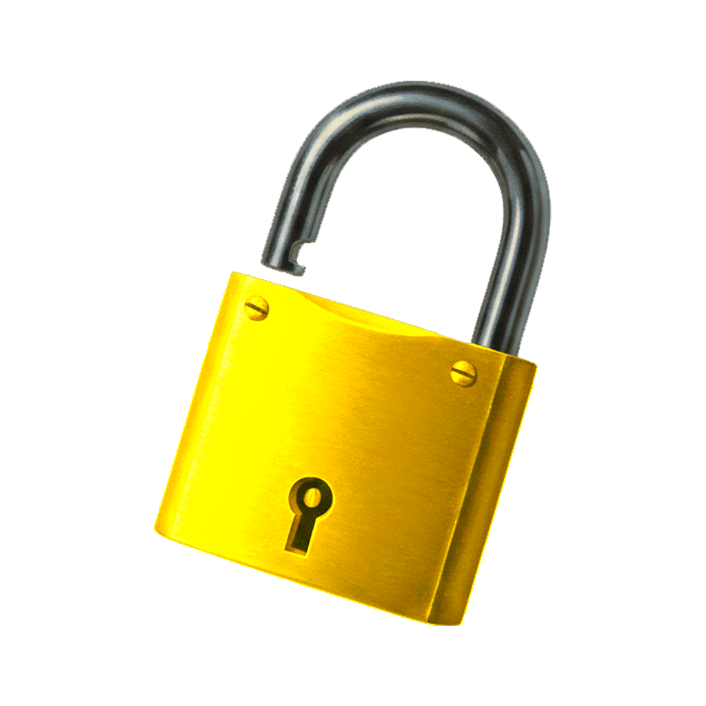 Un gros cadenas jaune