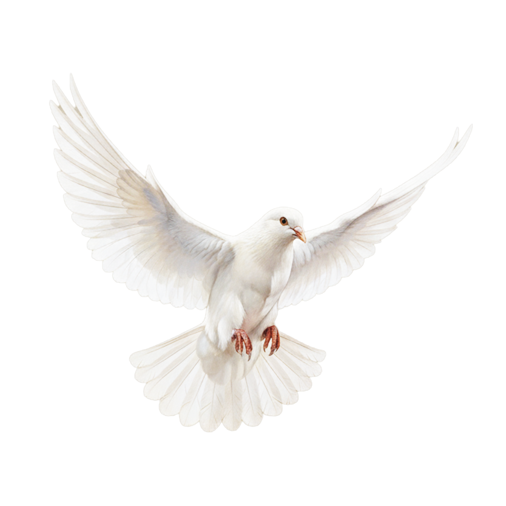 une colombe qui vole