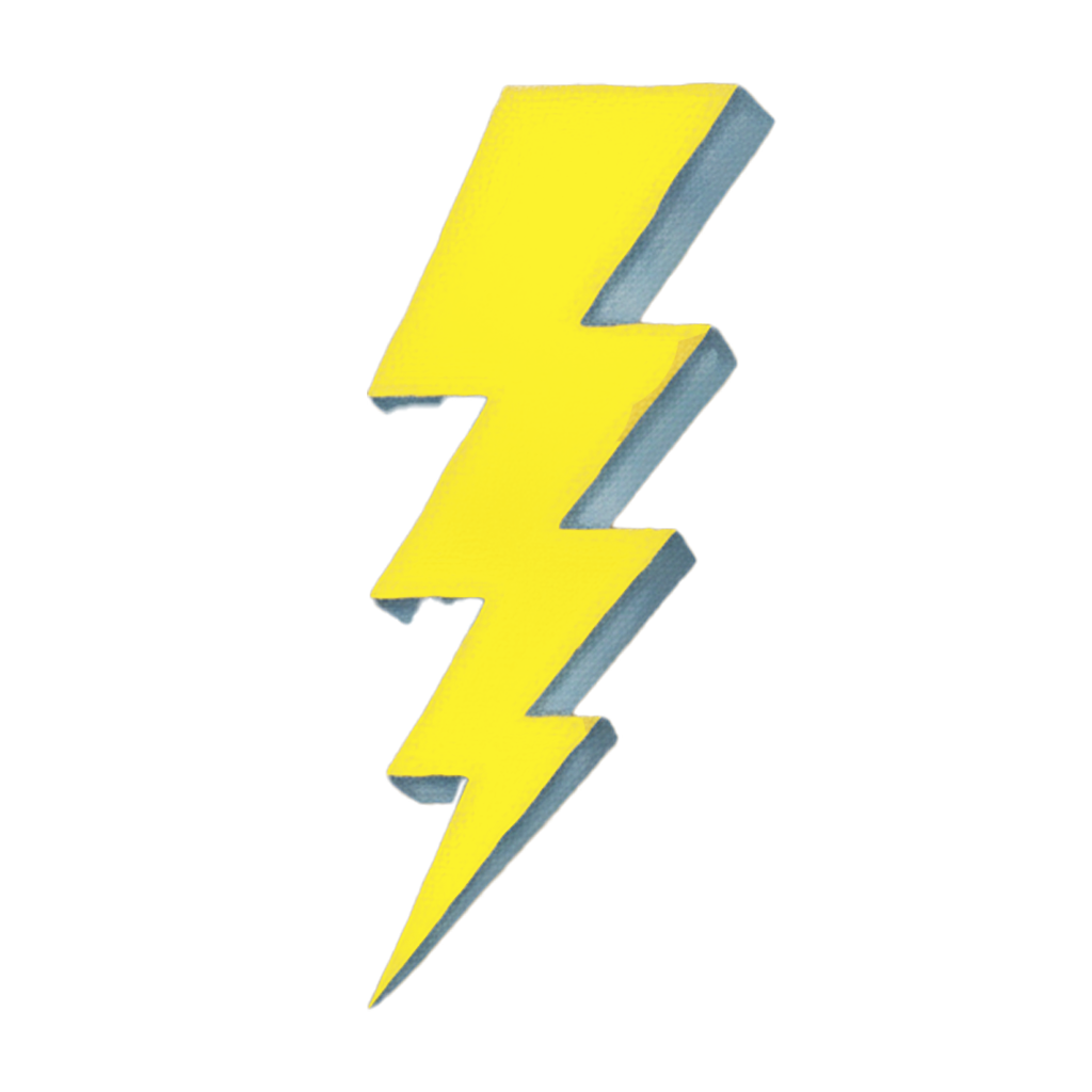 Un eclair jaune fluo