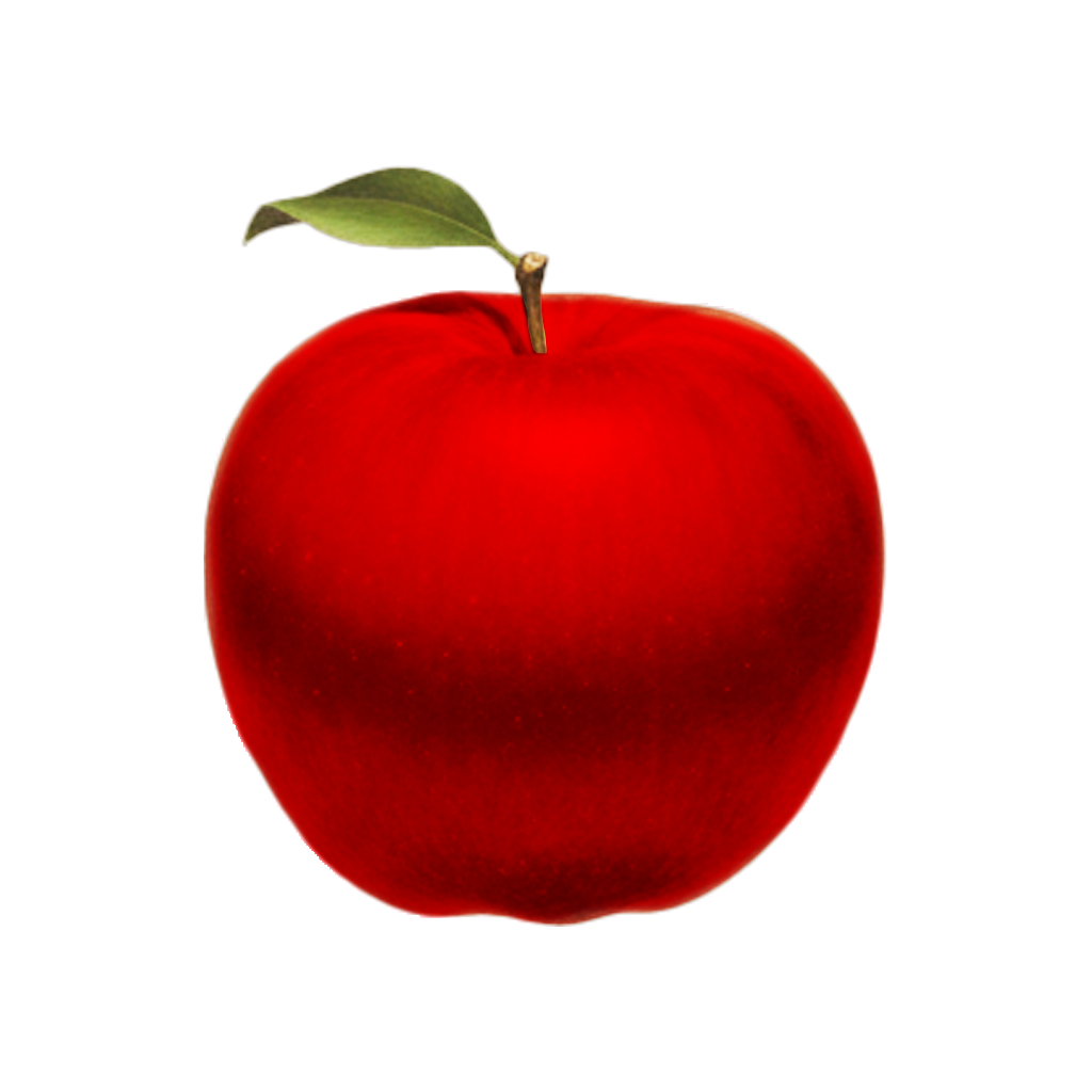 une pomme rouge