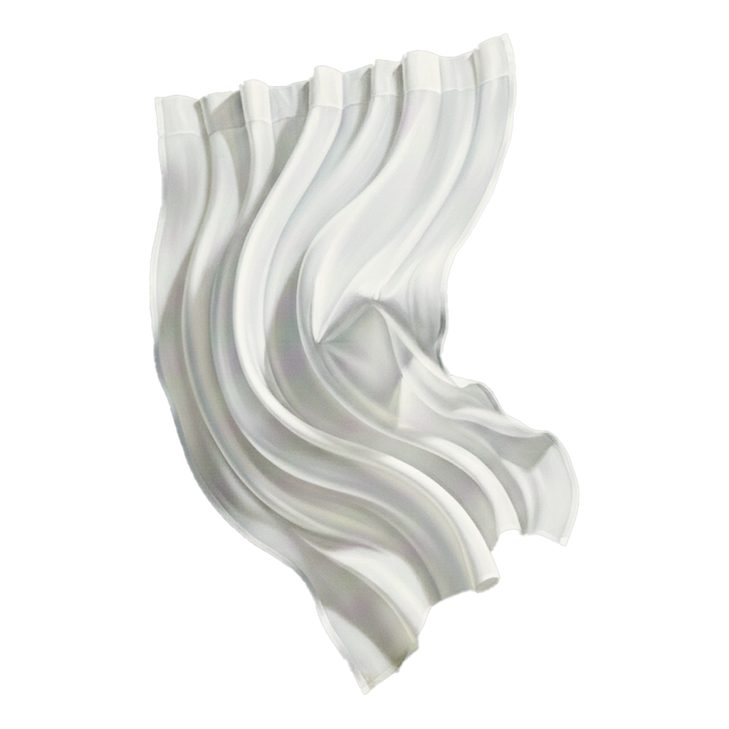 des rideaux qui flottent